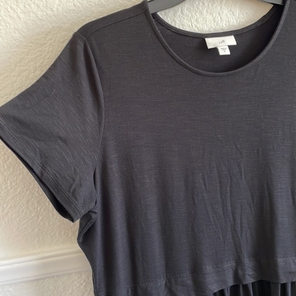 J Jill, black shirt overlay dress, medium - Picture 5 of 8
